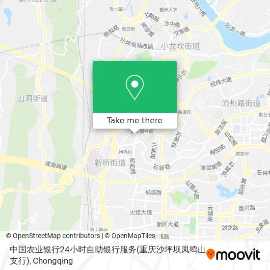 中国农业银行24小时自助银行服务(重庆沙坪坝凤鸣山支行) map