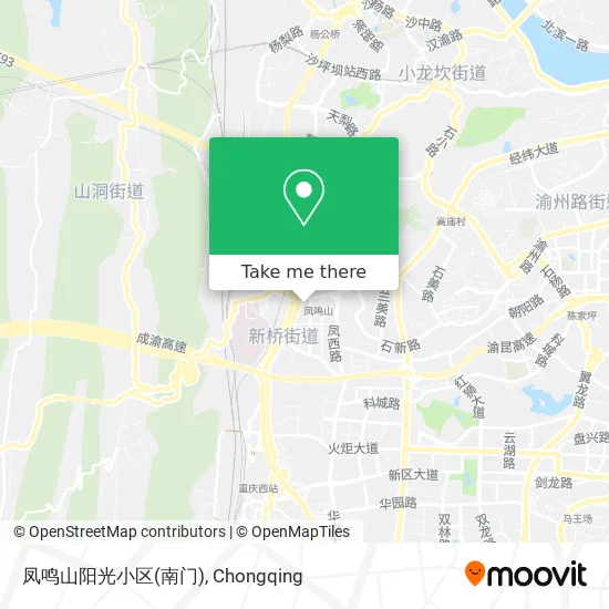 凤鸣山阳光小区(南门) map