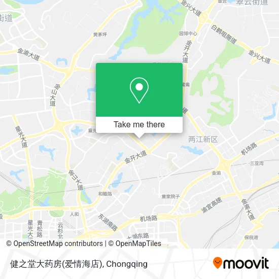 健之堂大药房(爱情海店) map