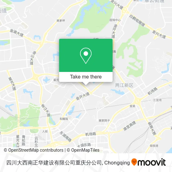 四川大西南正华建设有限公司重庆分公司 map