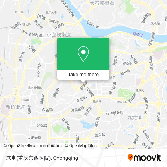 来电(重庆京西医院) map