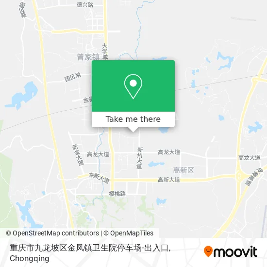 重庆市九龙坡区金凤镇卫生院停车场-出入口 map