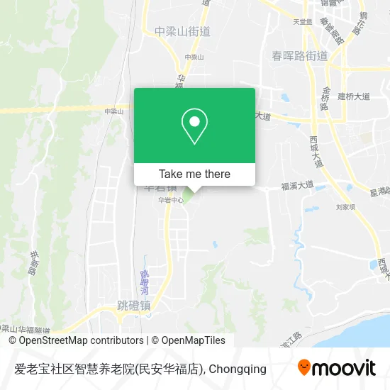 爱老宝社区智慧养老院(民安华福店) map