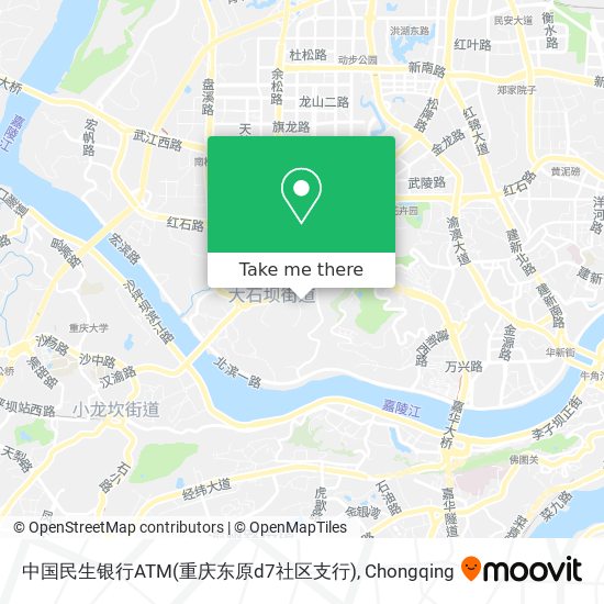 中国民生银行ATM(重庆东原d7社区支行) map