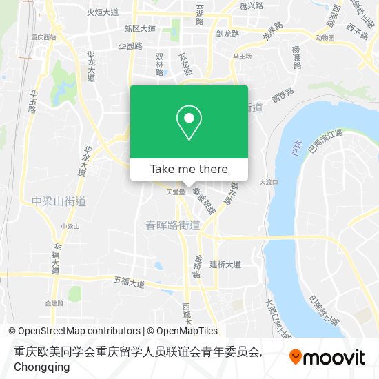 重庆欧美同学会重庆留学人员联谊会青年委员会 map