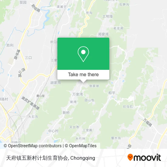 天府镇五新村计划生育协会 map