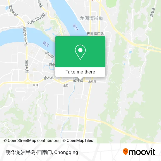 明华龙洲半岛-西南门 map