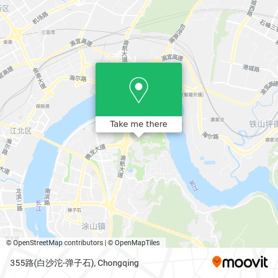 355路(白沙沱-弹子石) map