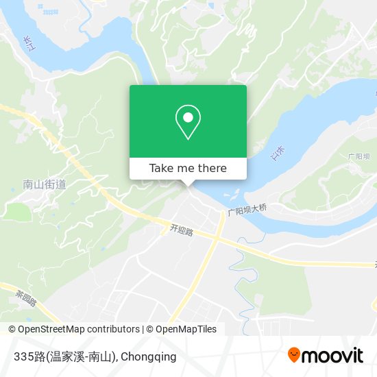 335路(温家溪-南山) map