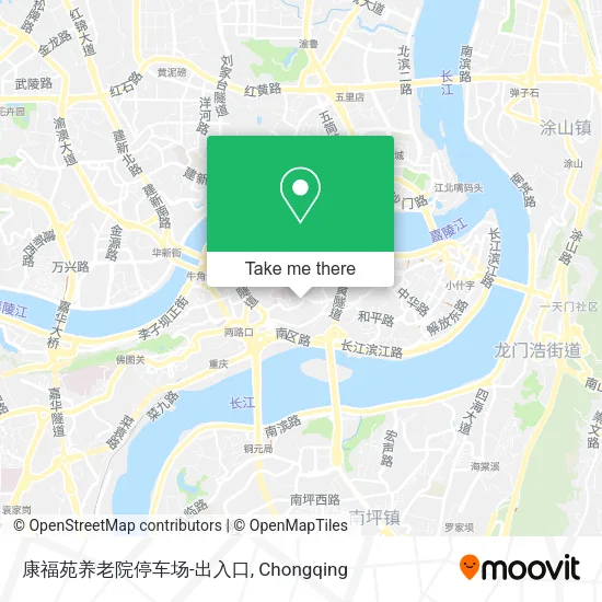 康福苑养老院停车场-出入口 map