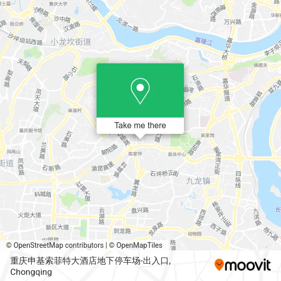 重庆申基索菲特大酒店地下停车场-出入口 map
