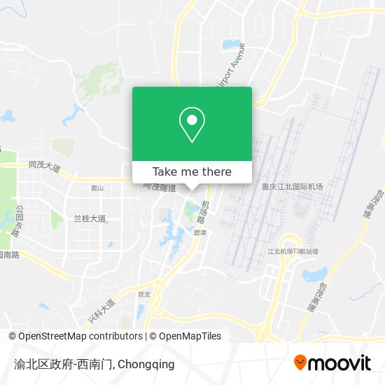 渝北区政府-西南门 map