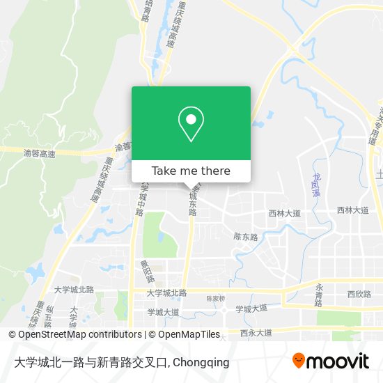 大学城北一路与新青路交叉口 map