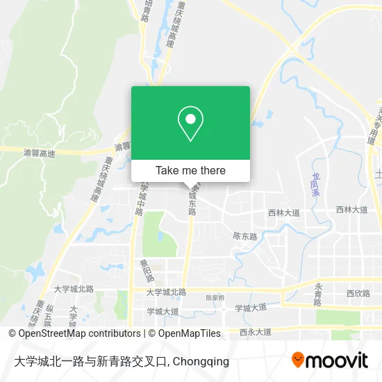 大学城北一路与新青路交叉口 map