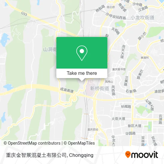 重庆金智展混凝土有限公司 map