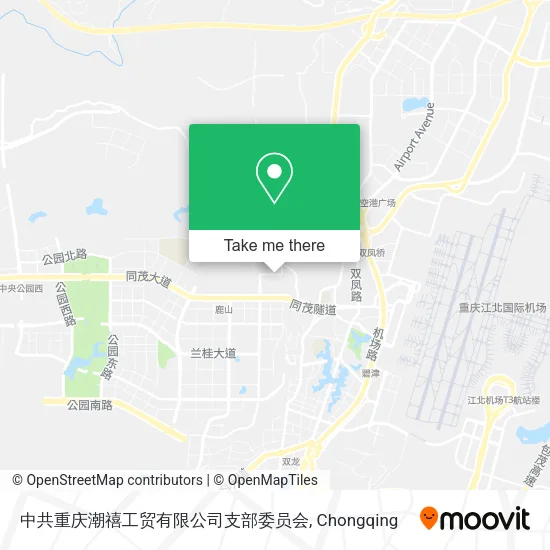 中共重庆潮禧工贸有限公司支部委员会 map