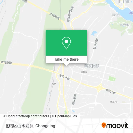 北碚区山水庭源 map