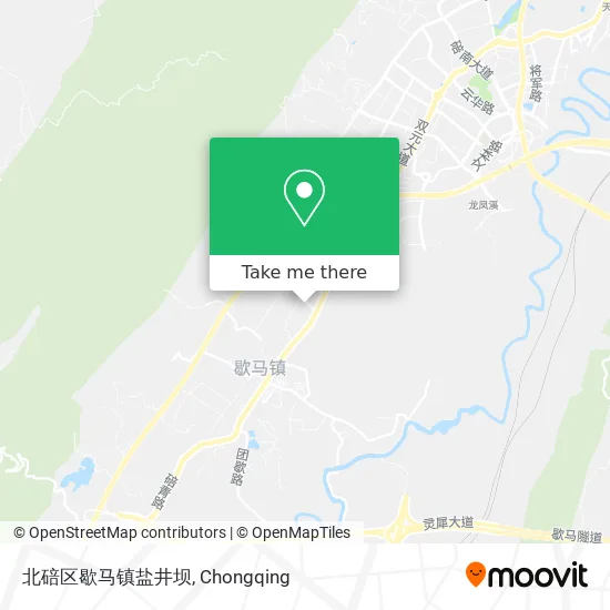 北碚区歇马镇盐井坝 map