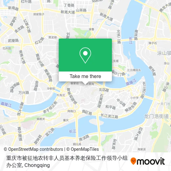 重庆市被征地农转非人员基本养老保险工作领导小组办公室 map