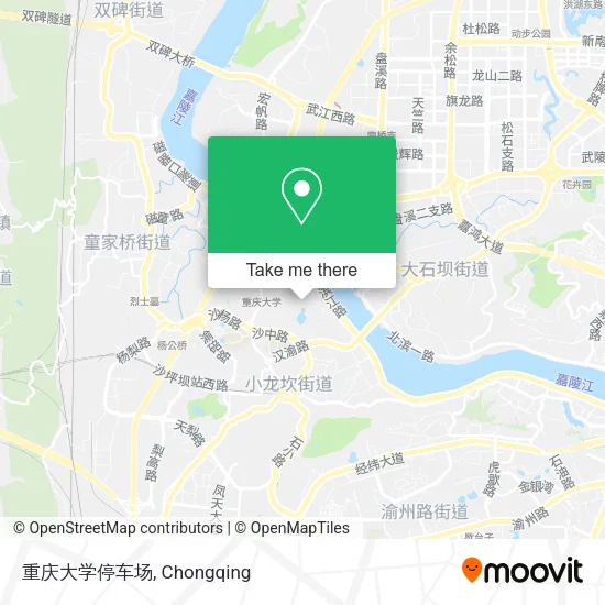重庆大学停车场 map