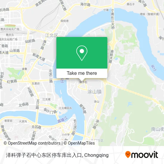泽科弹子石中心东区停车库出入口 map