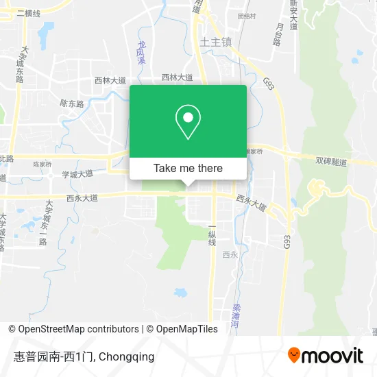 惠普园南-西1门 map