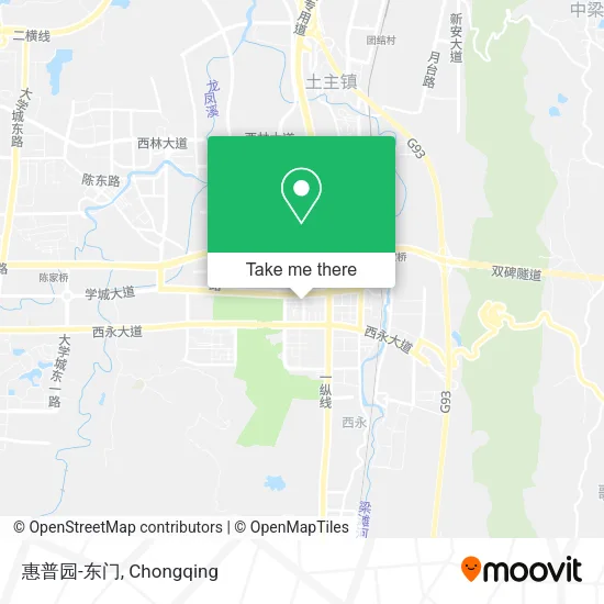 惠普园-东门 map
