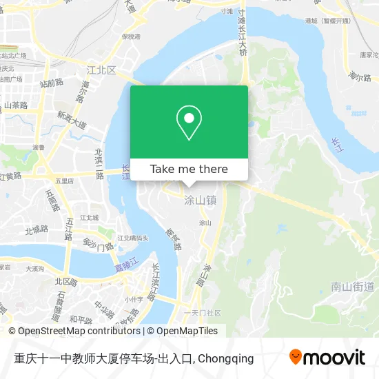 重庆十一中教师大厦停车场-出入口 map