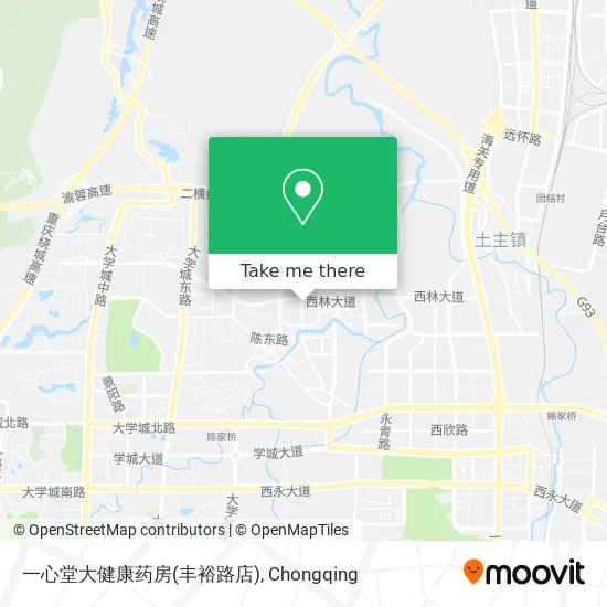 一心堂大健康药房(丰裕路店) map