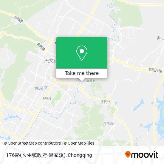 176路(长生镇政府-温家溪) map