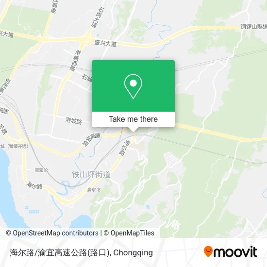 海尔路/渝宜高速公路(路口) map