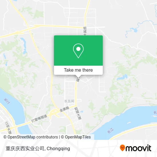 重庆庆西实业公司 map