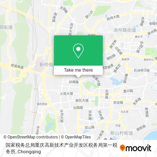 国家税务总局重庆高新技术产业开发区税务局第一税务所 map