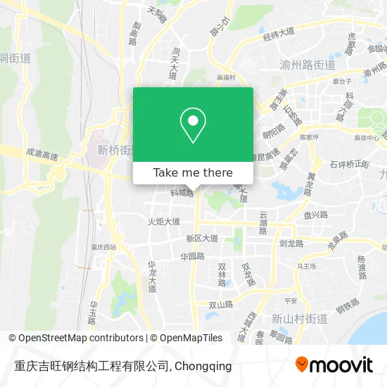 重庆吉旺钢结构工程有限公司 map