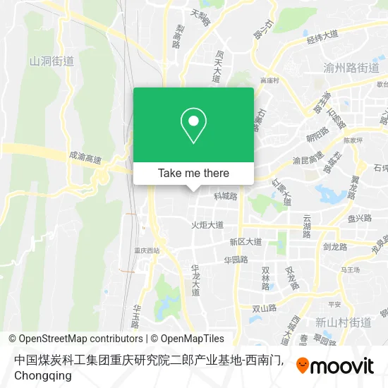 中国煤炭科工集团重庆研究院二郎产业基地-西南门 map