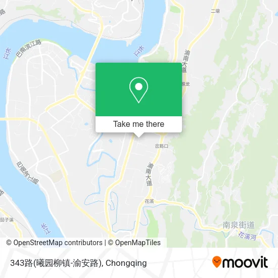 343路(曦园柳镇-渝安路) map