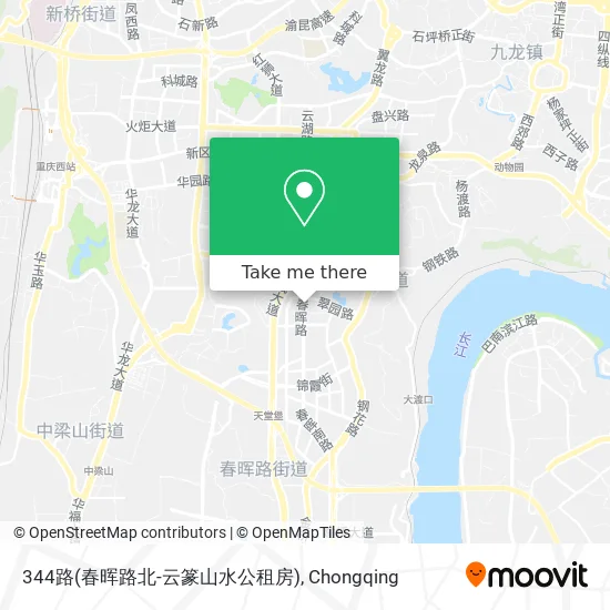 344路(春晖路北-云篆山水公租房) map