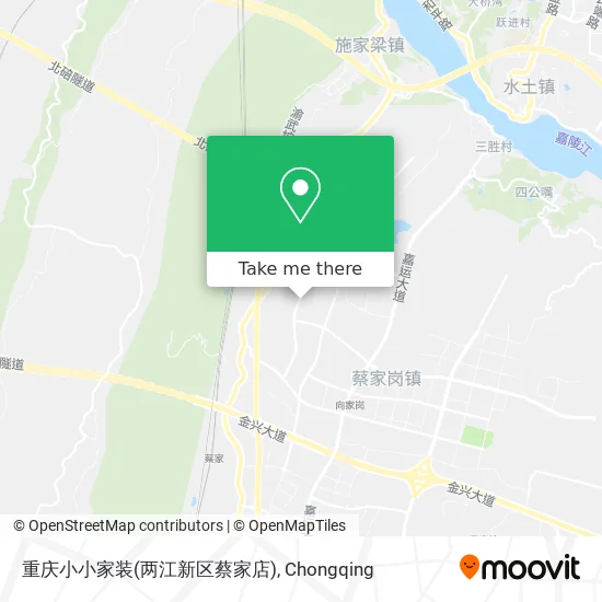 重庆小小家装(两江新区蔡家店) map