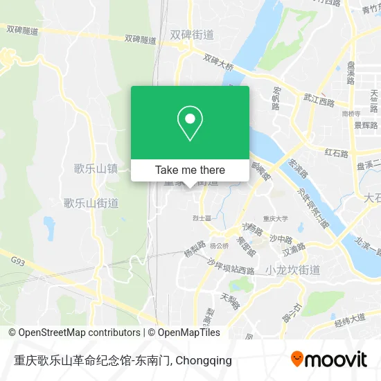 重庆歌乐山革命纪念馆-东南门 map