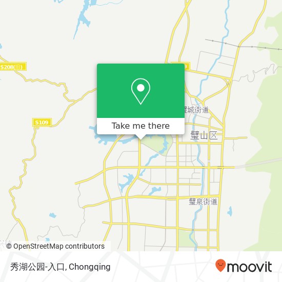 秀湖公园-入口 map