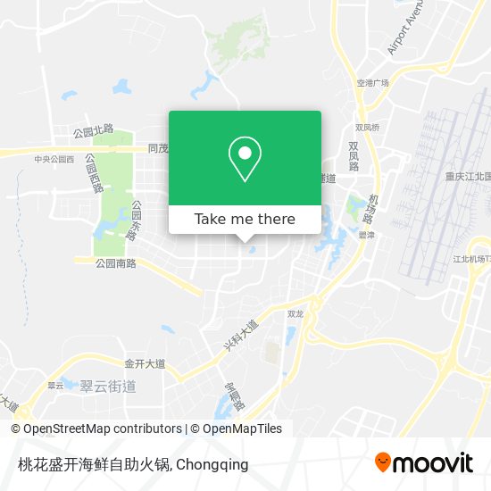 桃花盛开海鲜自助火锅 map