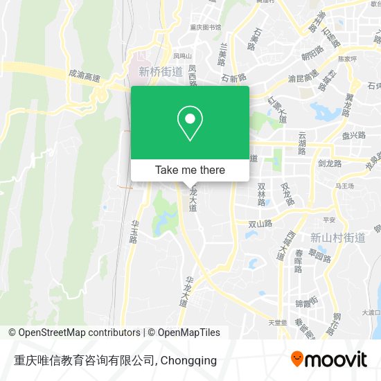 重庆唯信教育咨询有限公司 map