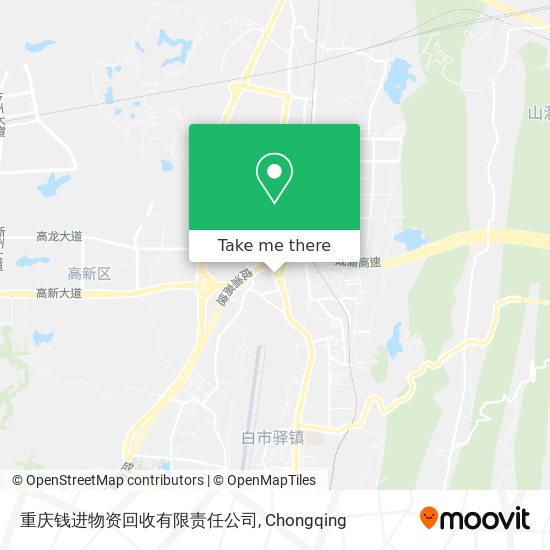 重庆钱进物资回收有限责任公司 map