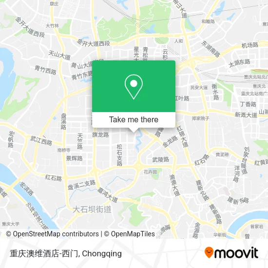 重庆澳维酒店-西门 map