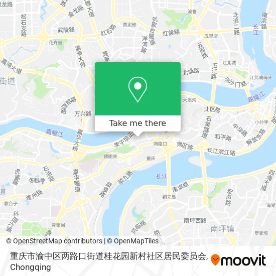重庆市渝中区两路口街道桂花园新村社区居民委员会 map