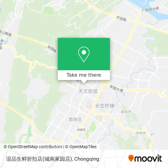 谊品生鲜折扣店(城南家园店) map