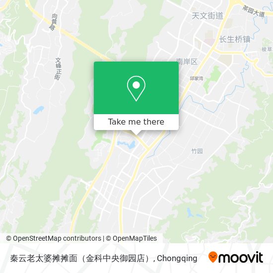秦云老太婆摊摊面（金科中央御园店） map