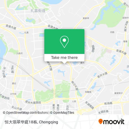 恒大翡翠华庭18栋 map