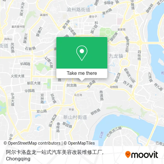 阿尔卡洛盘龙一站式汽车美容改装维修工厂 map