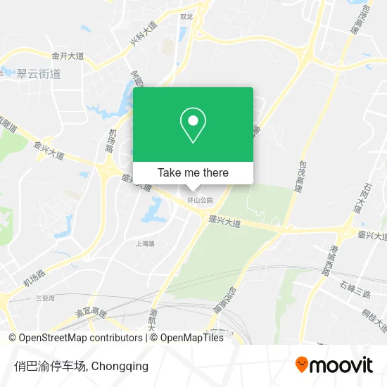俏巴渝停车场 map